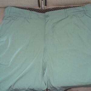 Unk Men's Mint Green Flat Front Shorts